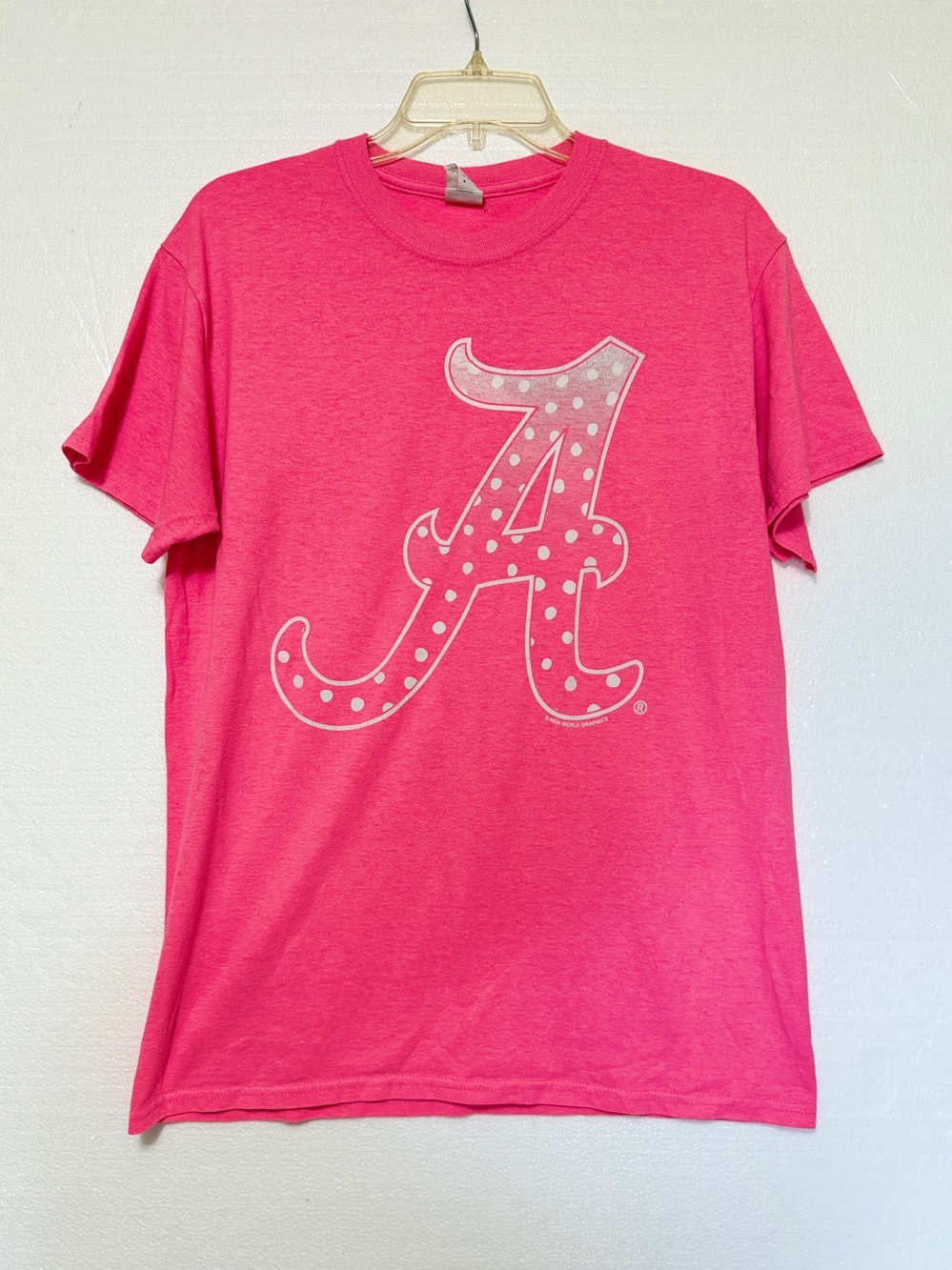 University of Alabama Logo Pink Bama Short Sleeve Tee Size‎ Medium